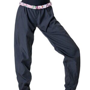 Suffolk Dancewear Reversible Black Floral Warm Up Pants Large